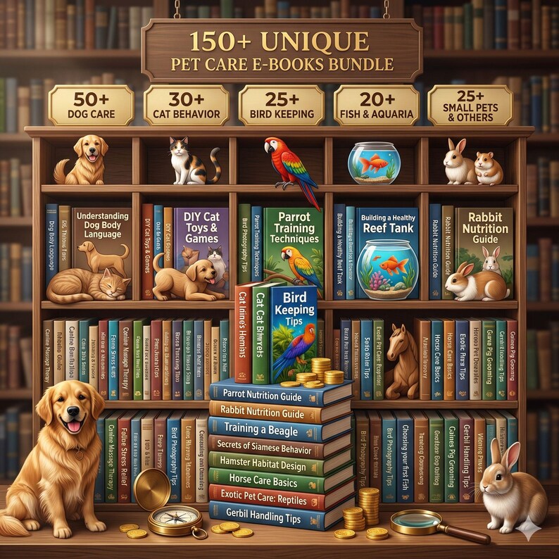 150+ Pet PLR eBooks Bundle | MRR Included
