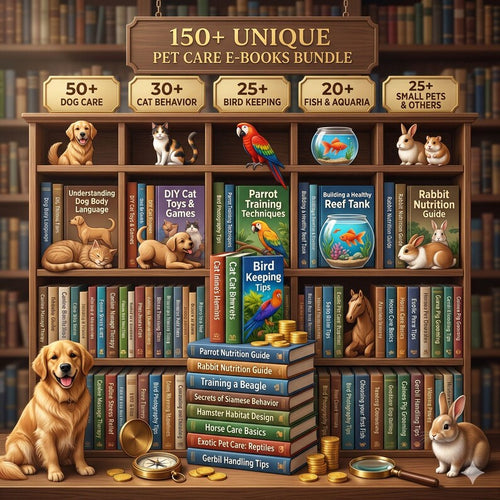 150+ Pet PLR eBooks Bundle | MRR Included